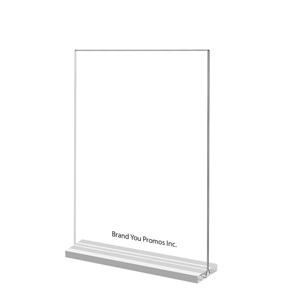 8.5 x 11 Vertical T Shape Display Stand Acrylic Sign Holder - 8.5 x 11 Vertical T Shape Display Stand Acrylic Sign Holder - Image 0 of 0