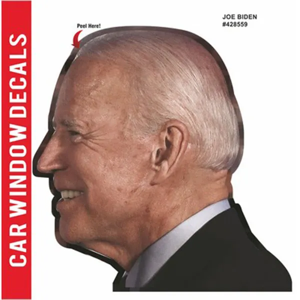 JOE BIDEN RIDE ALONG MESH HEAD LEFT WINDOW PEEL OFF - JOE BIDEN RIDE ALONG MESH HEAD LEFT WINDOW PEEL OFF - Image 0 of 1