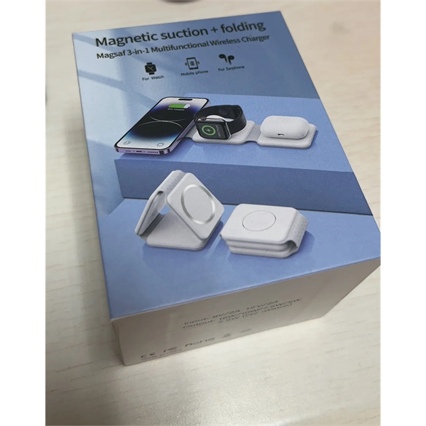 3-1 Foldable Magnetic Wireless Charger + 18W Wall C - 3-1 Foldable Magnetic Wireless Charger + 18W Wall C - Image 10 of 10