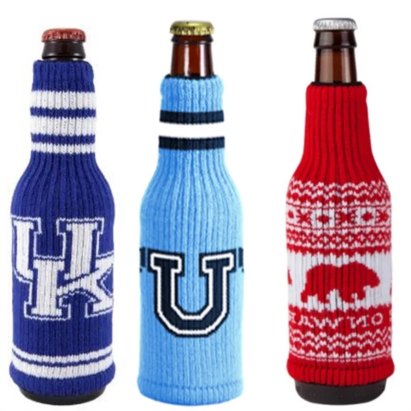 Knitted Beer Bottle Sleeve Sweater - Knitted Beer Bottle Sleeve Sweater - Image 4 of 6