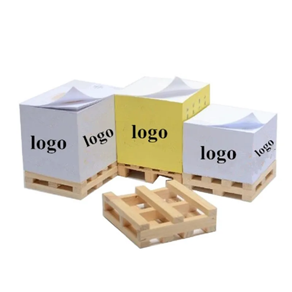 Note Pad With Wood Pallet Cube - Note Pad With Wood Pallet Cube - Image 0 of 1