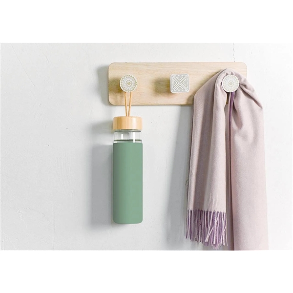 18 oz. Borosilicate Glass Water Bottle with Silicone Sleeve - 18 oz. Borosilicate Glass Water Bottle with Silicone Sleeve - Image 3 of 4