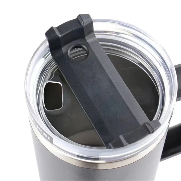 40 oz Travel Mug with Handle and Straw - 40 oz Travel Mug with Handle and Straw - Image 2 of 2