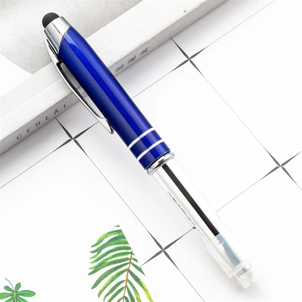 3-in-1 Stylus Pen with LED Flashlight - 3-in-1 Stylus Pen with LED Flashlight - Image 1 of 5