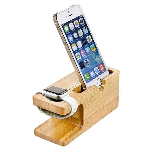 Bamboo Charging Stand - Bamboo Charging Stand - Image 2 of 4