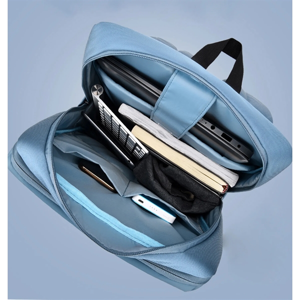 Nylon Business Shoulder Computer Backpack - Nylon Business Shoulder Computer Backpack - Image 5 of 5