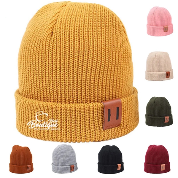 Autumn And Winter Warm Knitted All Match Beanie Cap - Autumn And Winter Warm Knitted All Match Beanie Cap - Image 0 of 9