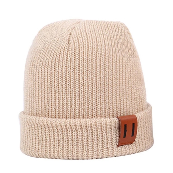 Autumn And Winter Warm Knitted All Match Beanie Cap - Autumn And Winter Warm Knitted All Match Beanie Cap - Image 2 of 9