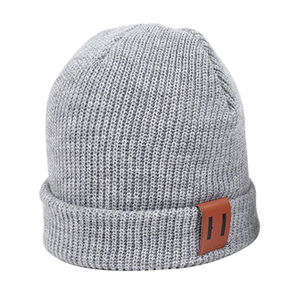 Autumn And Winter Warm Knitted All Match Beanie Cap - Autumn And Winter Warm Knitted All Match Beanie Cap - Image 7 of 9