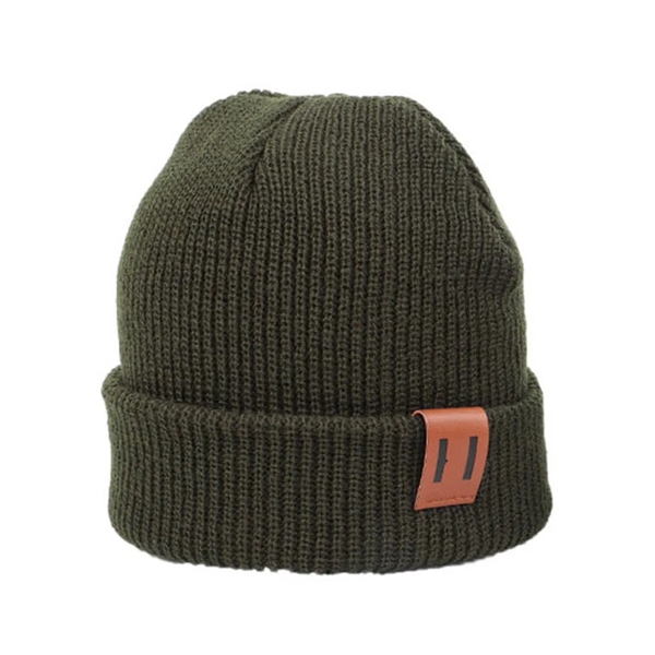 Autumn And Winter Warm Knitted All Match Beanie Cap - Autumn And Winter Warm Knitted All Match Beanie Cap - Image 8 of 9