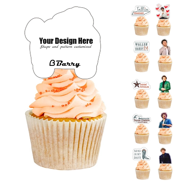 Theme Party Cupcake Toppers - Birthday Decoration Supplies - Theme Party Cupcake Toppers - Birthday Decoration Supplies - Image 0 of 4
