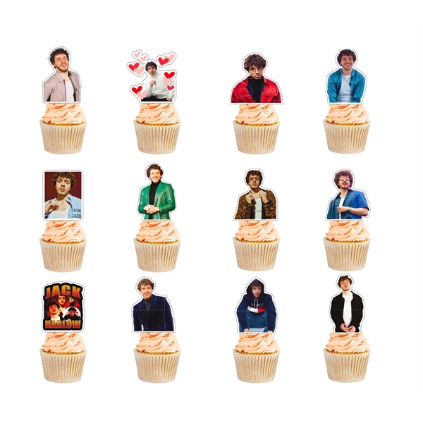 Theme Party Cupcake Toppers - Birthday Decoration Supplies - Theme Party Cupcake Toppers - Birthday Decoration Supplies - Image 1 of 4