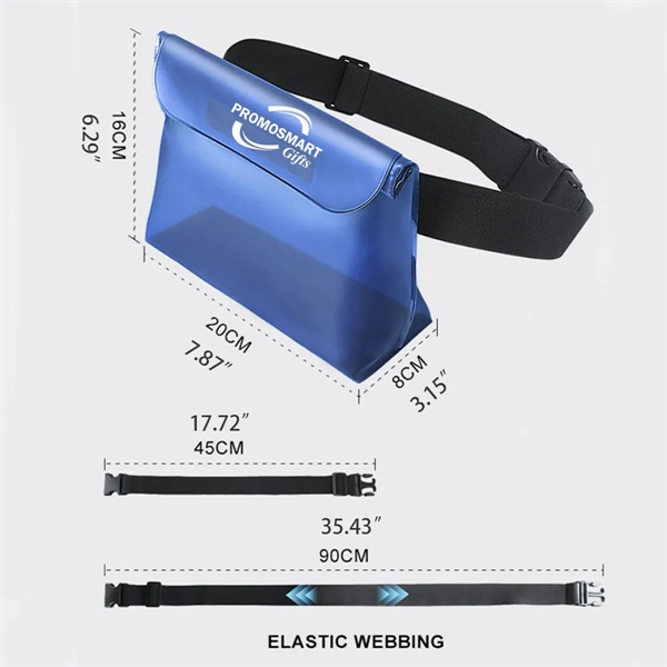 Waterproof Phone Pouch With Waist Strap - Waterproof Phone Pouch With Waist Strap - Image 1 of 2