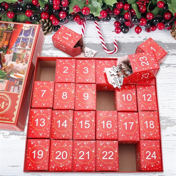 Customized Countdown Calendar Puzzle Gift Box - Customized Countdown Calendar Puzzle Gift Box - Image 1 of 7