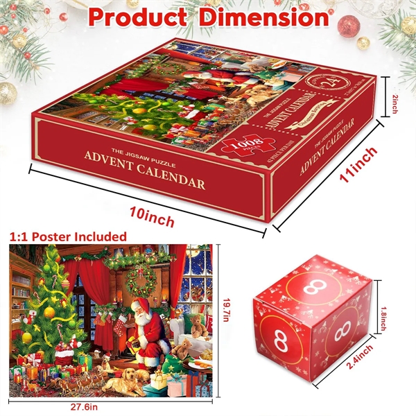 Customized Countdown Calendar Puzzle Gift Box - Customized Countdown Calendar Puzzle Gift Box - Image 2 of 7