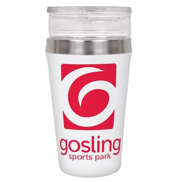 The Ascot Glass Stainless Combo Mug With Copper Lining - The Ascot Glass Stainless Combo Mug With Copper Lining - Image 3 of 5