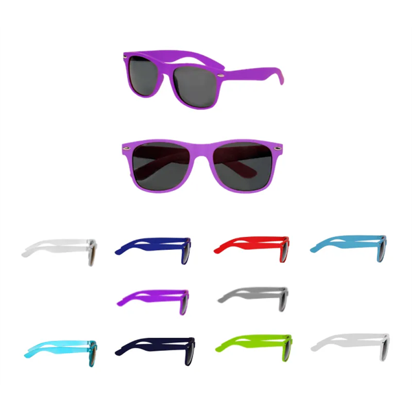 UV Protection Smooth Plastic Sunglasses - UV Protection Smooth Plastic Sunglasses - Image 0 of 13