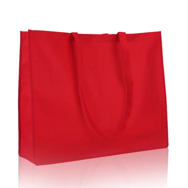 Non-Woven Large Gusset Tote Bag USA Decorated (20"x16"x 6") - Non-Woven Large Gusset Tote Bag USA Decorated (20"x16"x 6") - Image 6 of 16