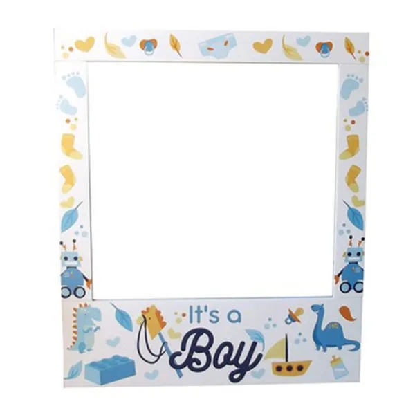IT'S A BOY' BABY SHOWER THEMED PARTY PHOTO FRAME PROP - IT'S A BOY' BABY SHOWER THEMED PARTY PHOTO FRAME PROP - Image 0 of 2