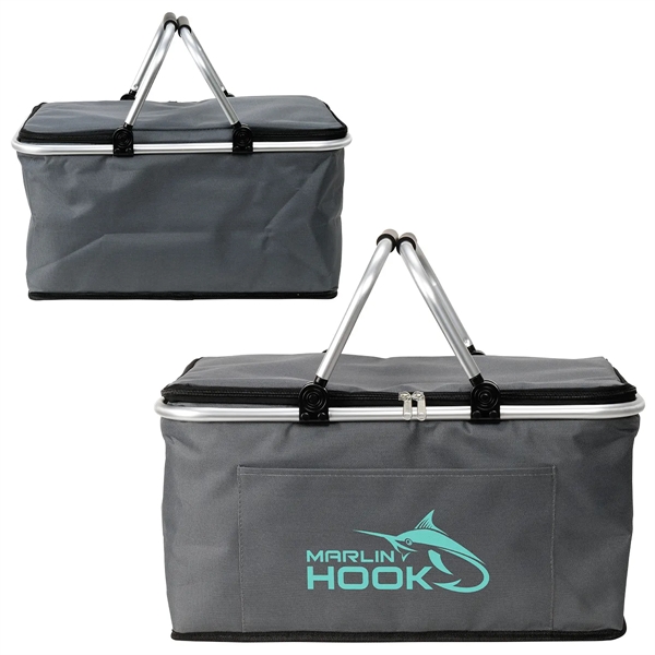 Custom Jamboree Insulated Hard Frame Picnic Basket
