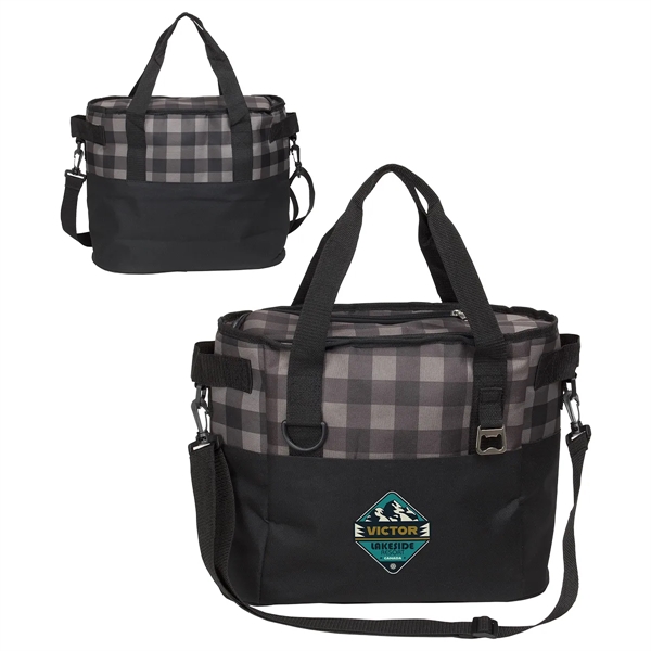 Plaid Insulated Cooler Bag