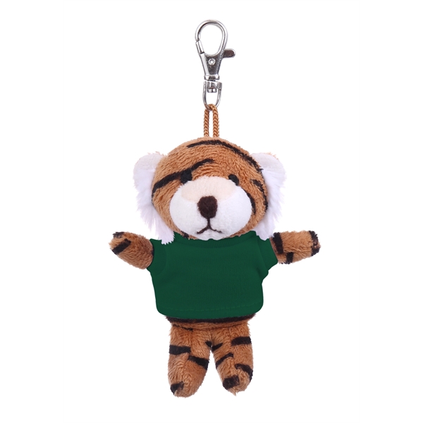 Soft Plush Tiger Keychain with Tee - Soft Plush Tiger Keychain with Tee - Image 2 of 13