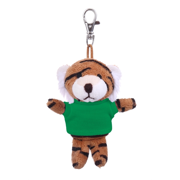 Soft Plush Tiger Keychain with Tee - Soft Plush Tiger Keychain with Tee - Image 4 of 13