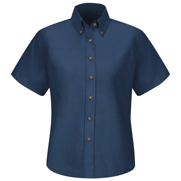 Red Kap® Women's Short Sleeve Poplin Dress Shirt - Red Kap® Women's Short Sleeve Poplin Dress Shirt - Image 2 of 7