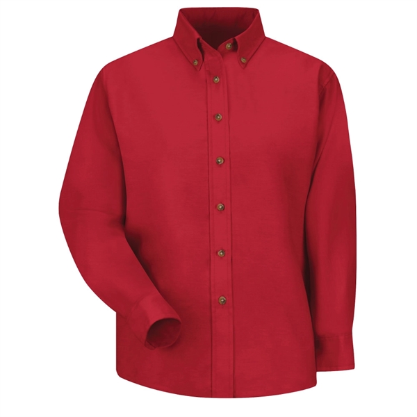 Red Kap® Women's Long Sleeve Poplin Dress Shirt - Red Kap® Women's Long Sleeve Poplin Dress Shirt - Image 1 of 5