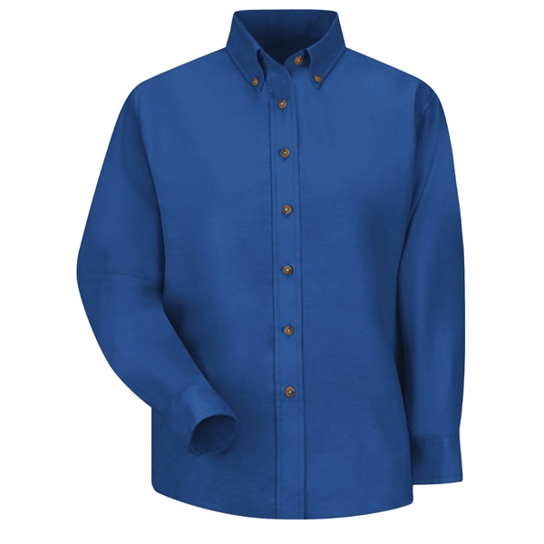 Red Kap® Women's Long Sleeve Poplin Dress Shirt - Red Kap® Women's Long Sleeve Poplin Dress Shirt - Image 3 of 5