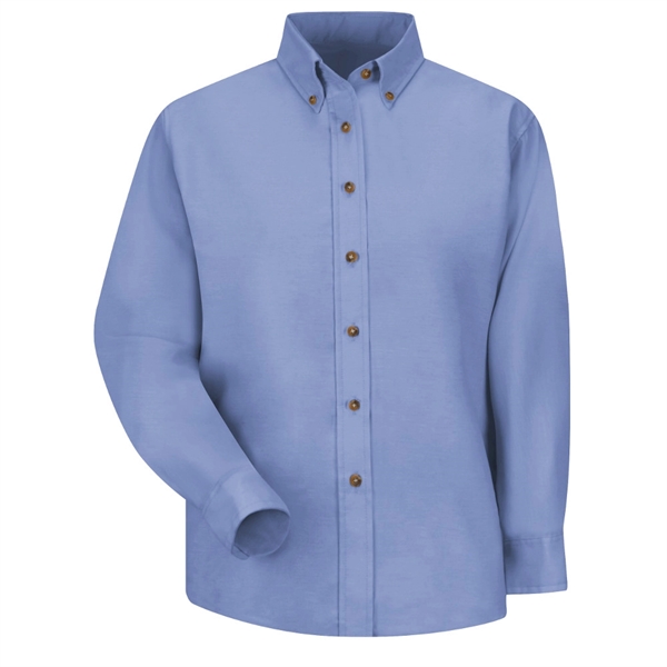 Red Kap® Women's Long Sleeve Poplin Dress Shirt - Red Kap® Women's Long Sleeve Poplin Dress Shirt - Image 4 of 5