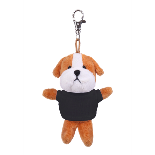 Soft Plush Bulldog Keychain with Tee - Soft Plush Bulldog Keychain with Tee - Image 0 of 11