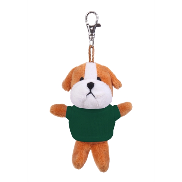 Soft Plush Bulldog Keychain with Tee - Soft Plush Bulldog Keychain with Tee - Image 2 of 11
