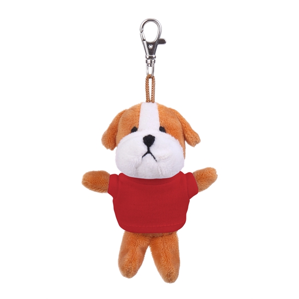 Soft Plush Bulldog Keychain with Tee - Soft Plush Bulldog Keychain with Tee - Image 9 of 11