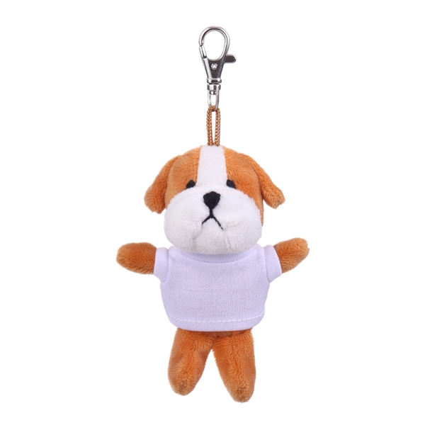 Soft Plush Bulldog Keychain with Tee - Soft Plush Bulldog Keychain with Tee - Image 11 of 11