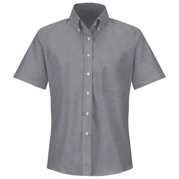 Red Kap® Women's Short Sleeve Executive Oxford Dress Shirt - Red Kap® Women's Short Sleeve Executive Oxford Dress Shirt - Image 2 of 3