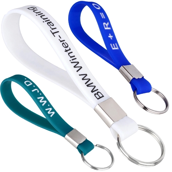 Silicone Wristband Keychain - Silicone Wristband Keychain - Image 2 of 2