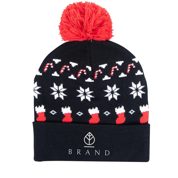 Ugly Sweater Beanie - Ugly Sweater Beanie - Image 2 of 4