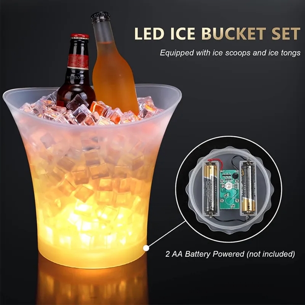 LED Luminous  Whisky Ice Cube Storage Buckets - LED Luminous  Whisky Ice Cube Storage Buckets - Image 3 of 4
