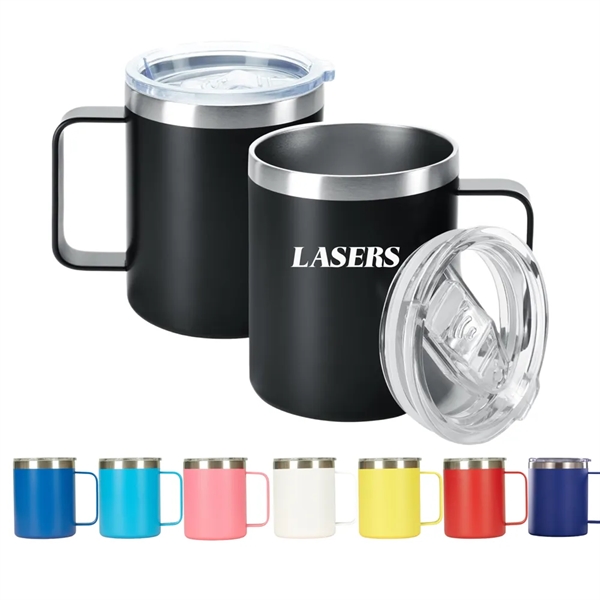 BPA Free 12oz. Insulated Coffee Mug with Lid - BPA Free 12oz. Insulated Coffee Mug with Lid - Image 0 of 9
