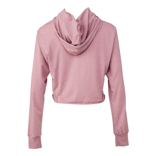 BELLA + CANVAS Women's Triblend Crop Long Sleeve Hoodie - BELLA + CANVAS Women's Triblend Crop Long Sleeve Hoodie - Image 10 of 18