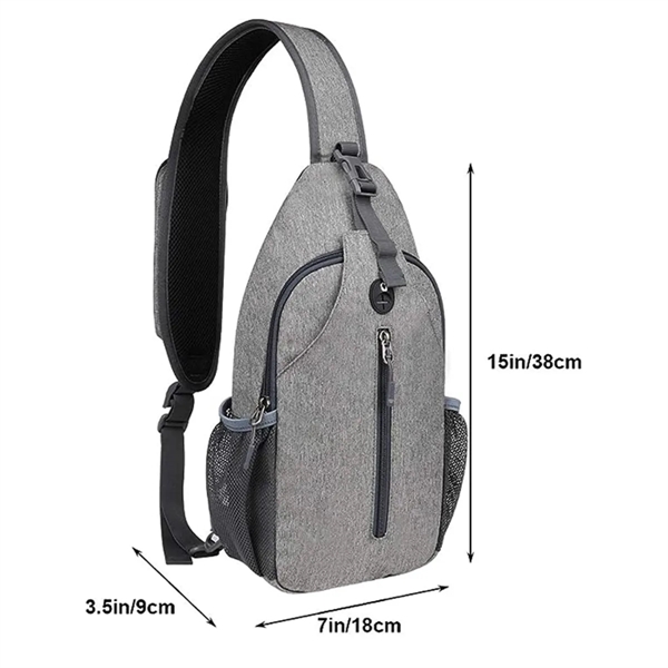 custom Crossbody Sling Travel Hiking Chest Bag Daypack - custom Crossbody Sling Travel Hiking Chest Bag Daypack - Image 1 of 5