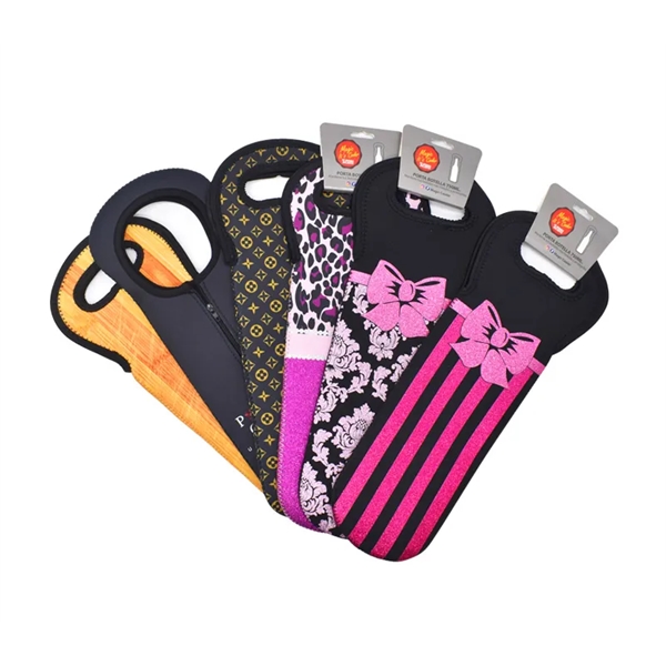 Neoprene Wine Bottle Cooler - Neoprene Wine Bottle Cooler - Image 2 of 3