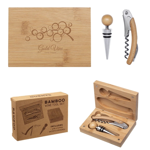 Bamboo Wine Tool Set - Bamboo Wine Tool Set - Image 0 of 0