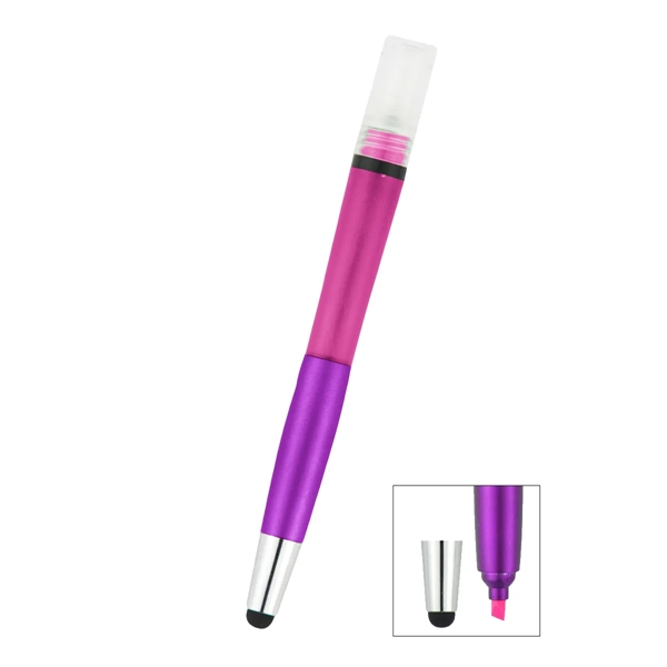 Refillable Spray Bottle With Highlighter & Stylus - Refillable Spray Bottle With Highlighter & Stylus - Image 5 of 8
