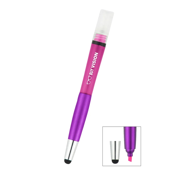 Refillable Spray Bottle With Highlighter & Stylus - Refillable Spray Bottle With Highlighter & Stylus - Image 6 of 8