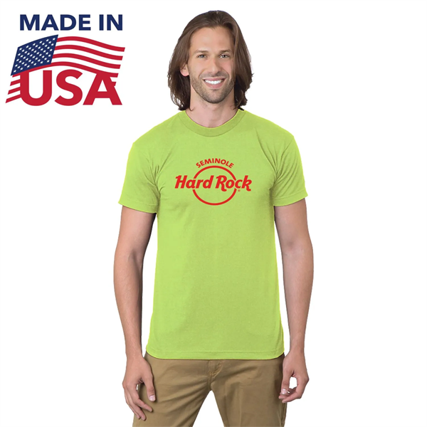 USA-Made Poly-Cotton Non-ANSI Safety T-Shirt - USA-Made Poly-Cotton Non-ANSI Safety T-Shirt - Image 0 of 2
