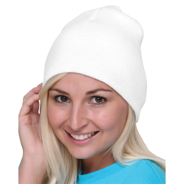 100% USA-Made 8" Headwear Acrylic Knit Beanie - 100% USA-Made 8" Headwear Acrylic Knit Beanie - Image 16 of 17