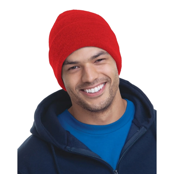 100% USA-Made 12" Headwear Acrylic Knit Beanie - 100% USA-Made 12" Headwear Acrylic Knit Beanie - Image 5 of 7