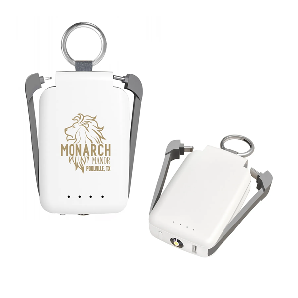 2000 mAh Keychain PowerBank With Flash Light - 2000 mAh Keychain PowerBank With Flash Light - Image 0 of 1